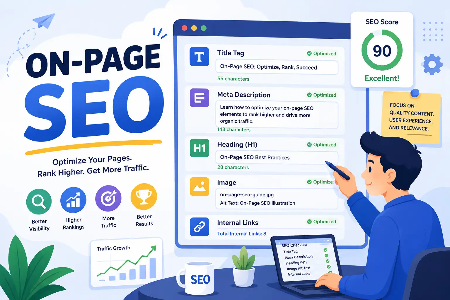 what is on-page seo, optimization and techniques