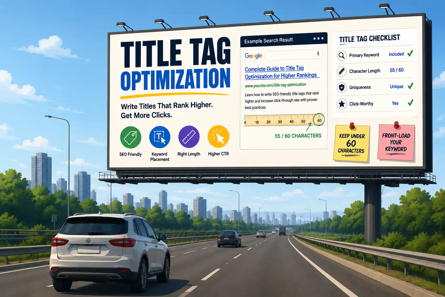 title tag and meta title optimization