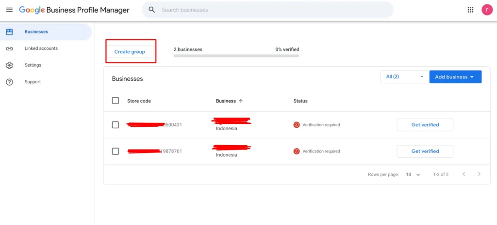 how to add multi location google profile business